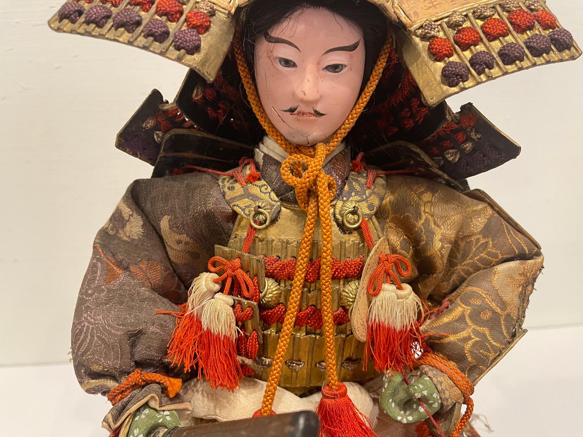Japanese Samurai Doll or Figure, Meiji Period, Circa 1870s 5