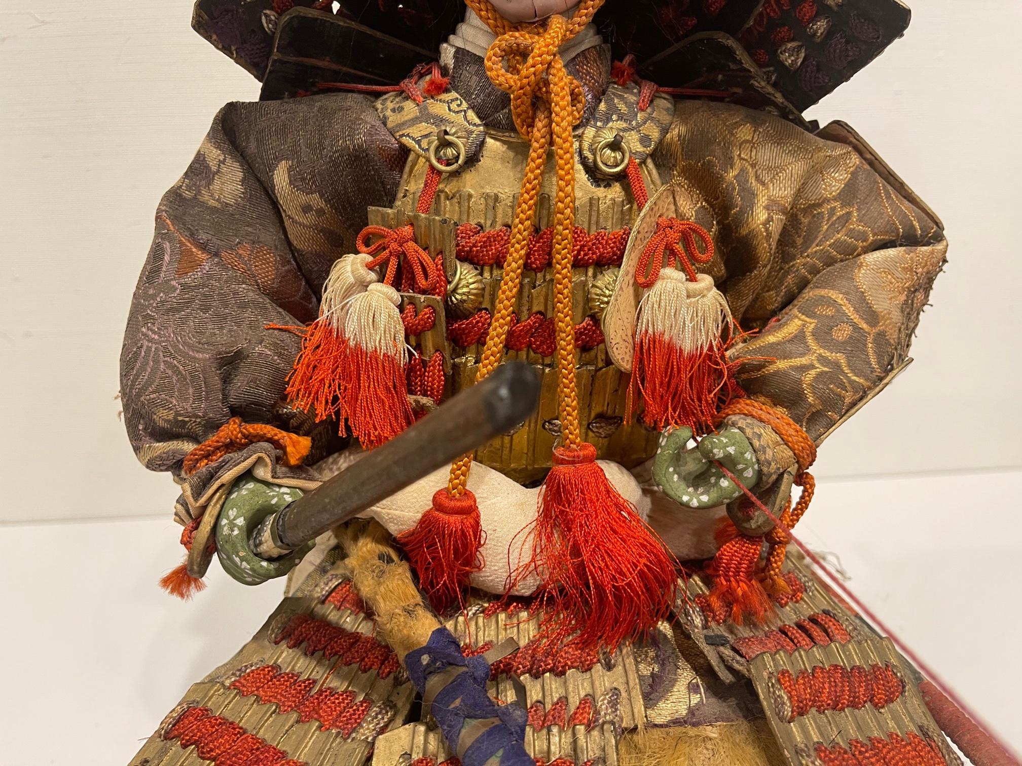 Japanese Samurai Doll or Figure, Meiji Period, Circa 1870s 6