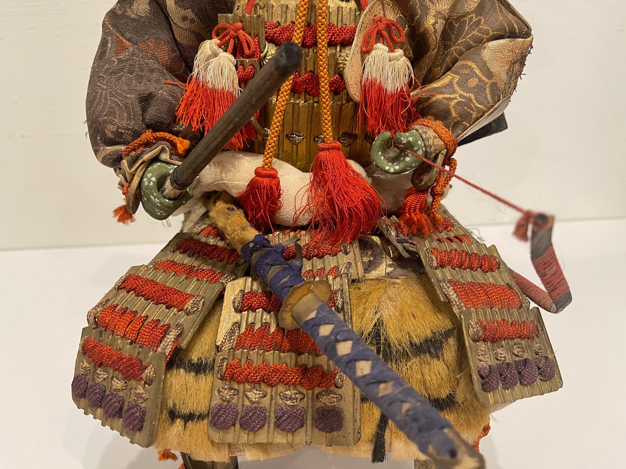 Japanese Samurai Doll or Figure, Meiji Period, Circa 1870s 7