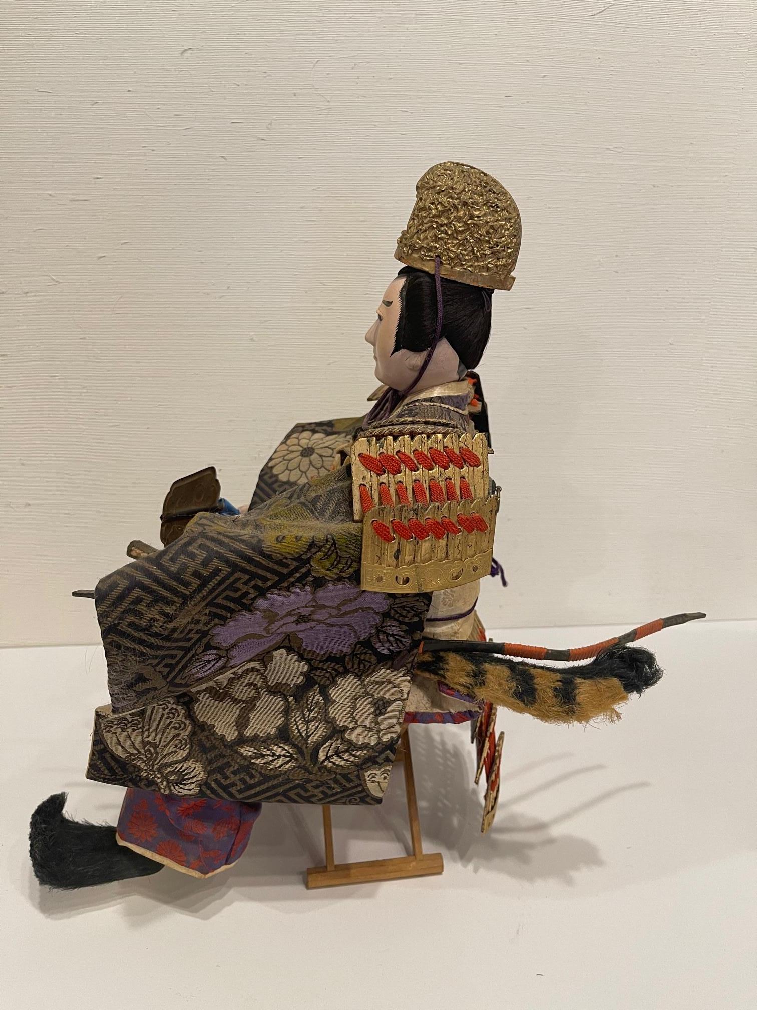 Japanische Samurai-Puppe oder -Figur, Meiji-Periode, um 1830 (19. Jahrhundert) im Angebot