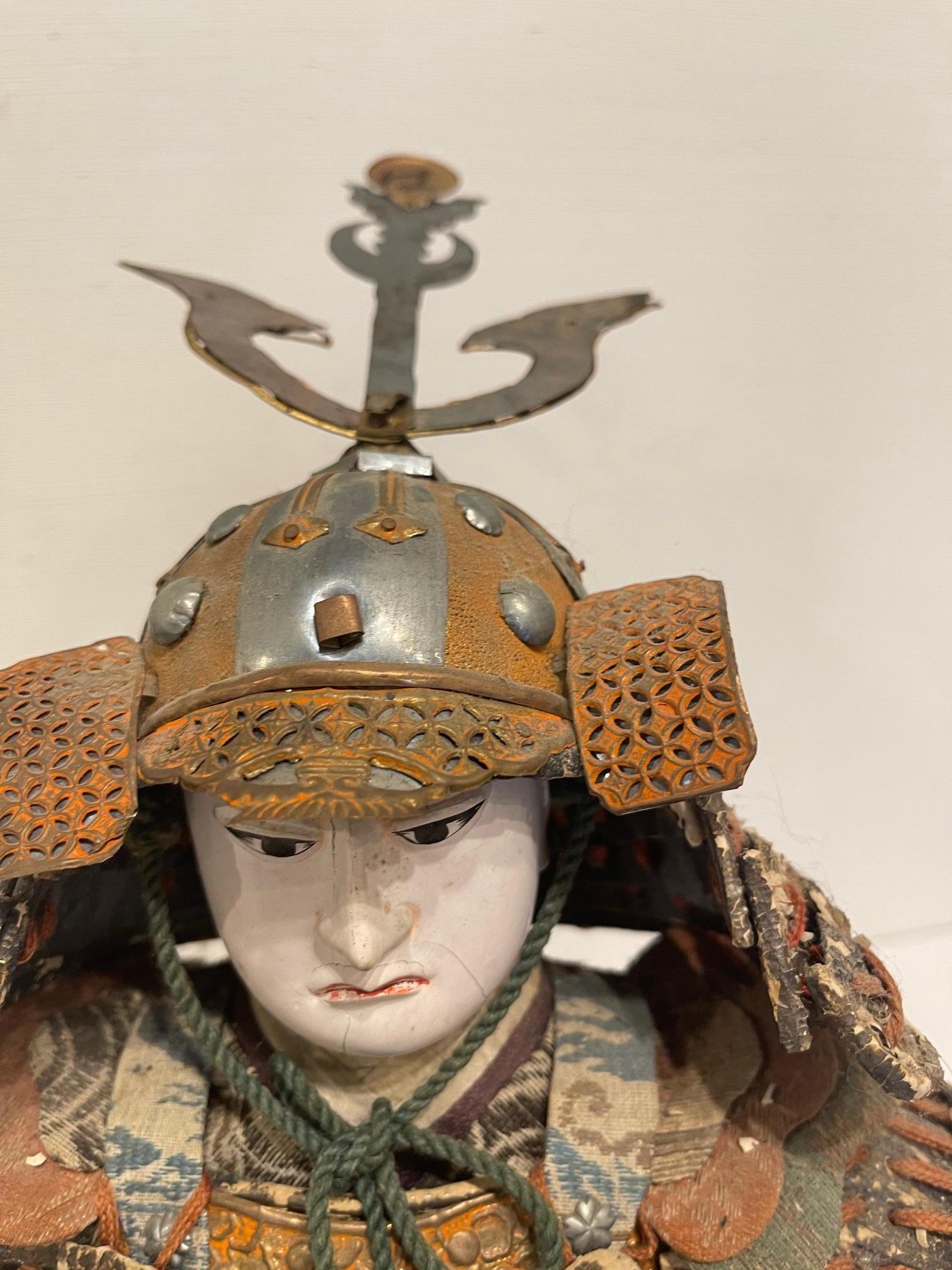 19th Century Japanese Samurai Doll or Figure, Meiji Period, Circa 1830