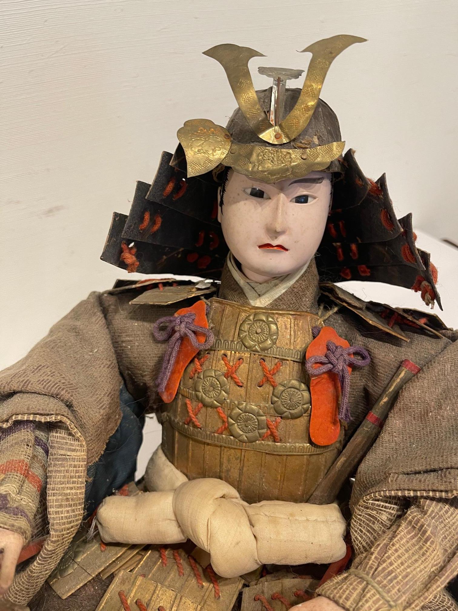 Japanese Samurai Doll or Figure, Meiji Period, circa 1870s 1