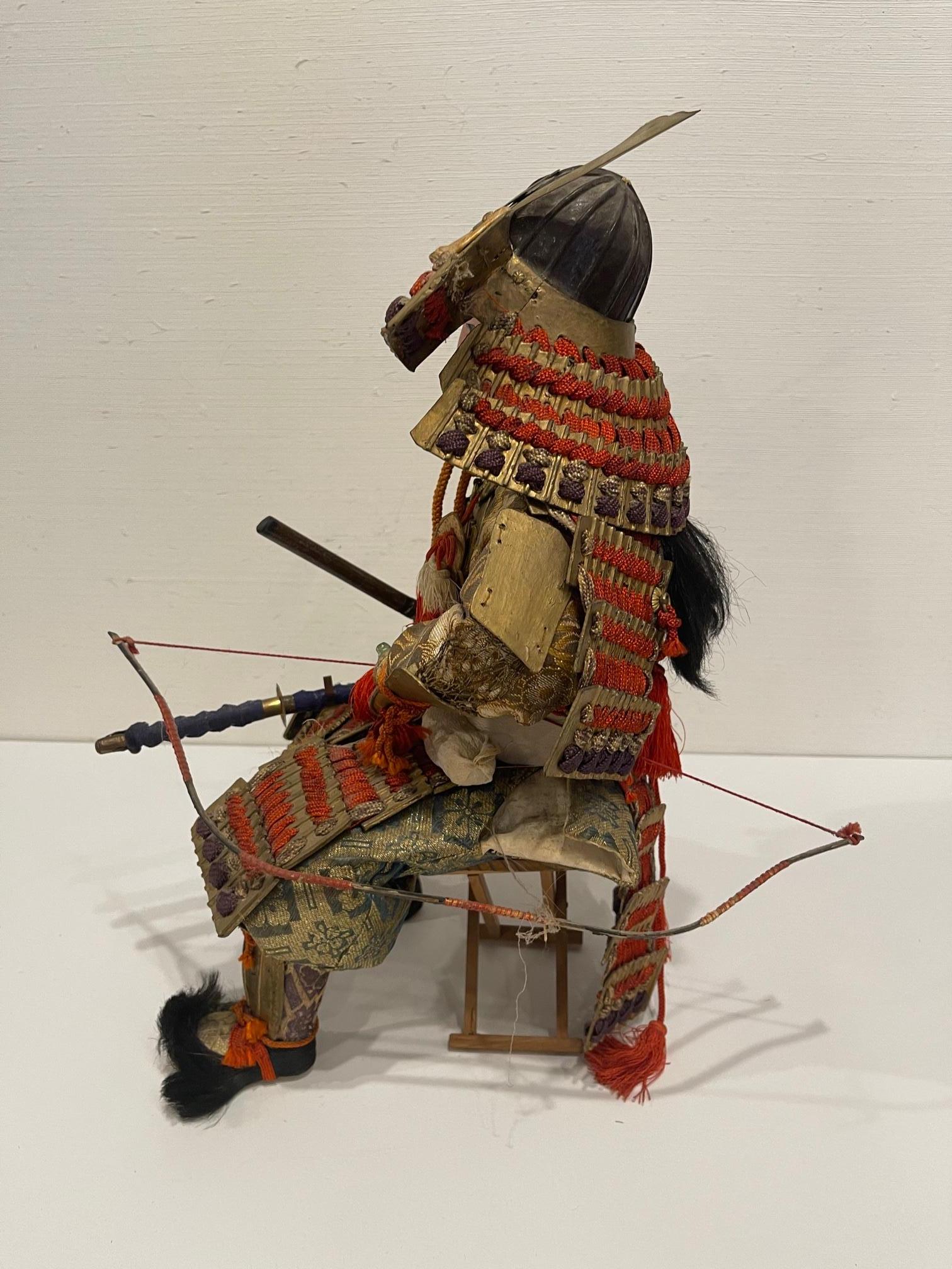 Japanese Samurai Doll or Figure, Meiji Period, Circa 1870s 3