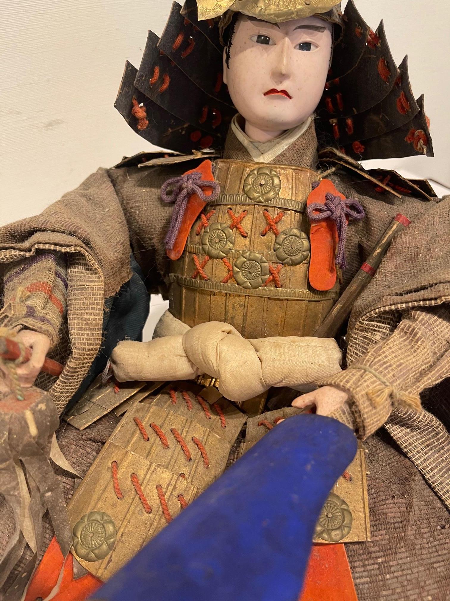 Japanese Samurai Doll or Figure, Meiji Period, circa 1870s 2