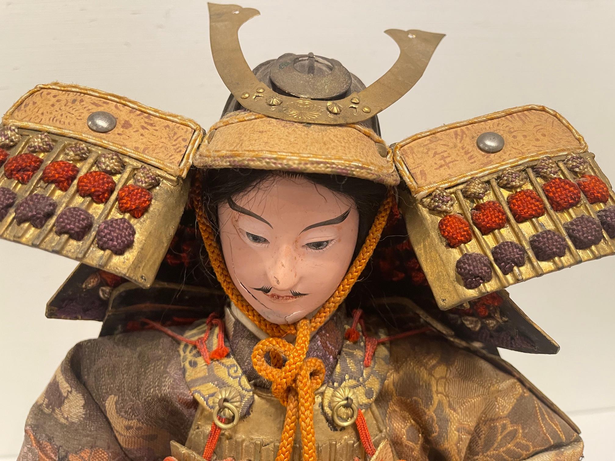 Japanese Samurai Doll or Figure, Meiji Period, Circa 1870s 4