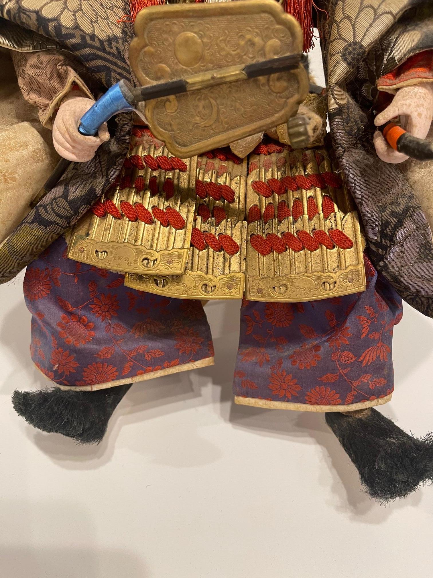 Japanische Samurai-Puppe oder -Figur, Meiji-Periode, um 1830 im Angebot 3