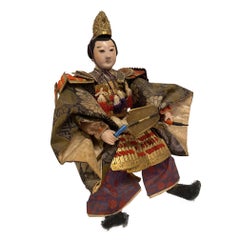 Japanese Samurai Doll or Figure, Meiji Period, Circa 1830