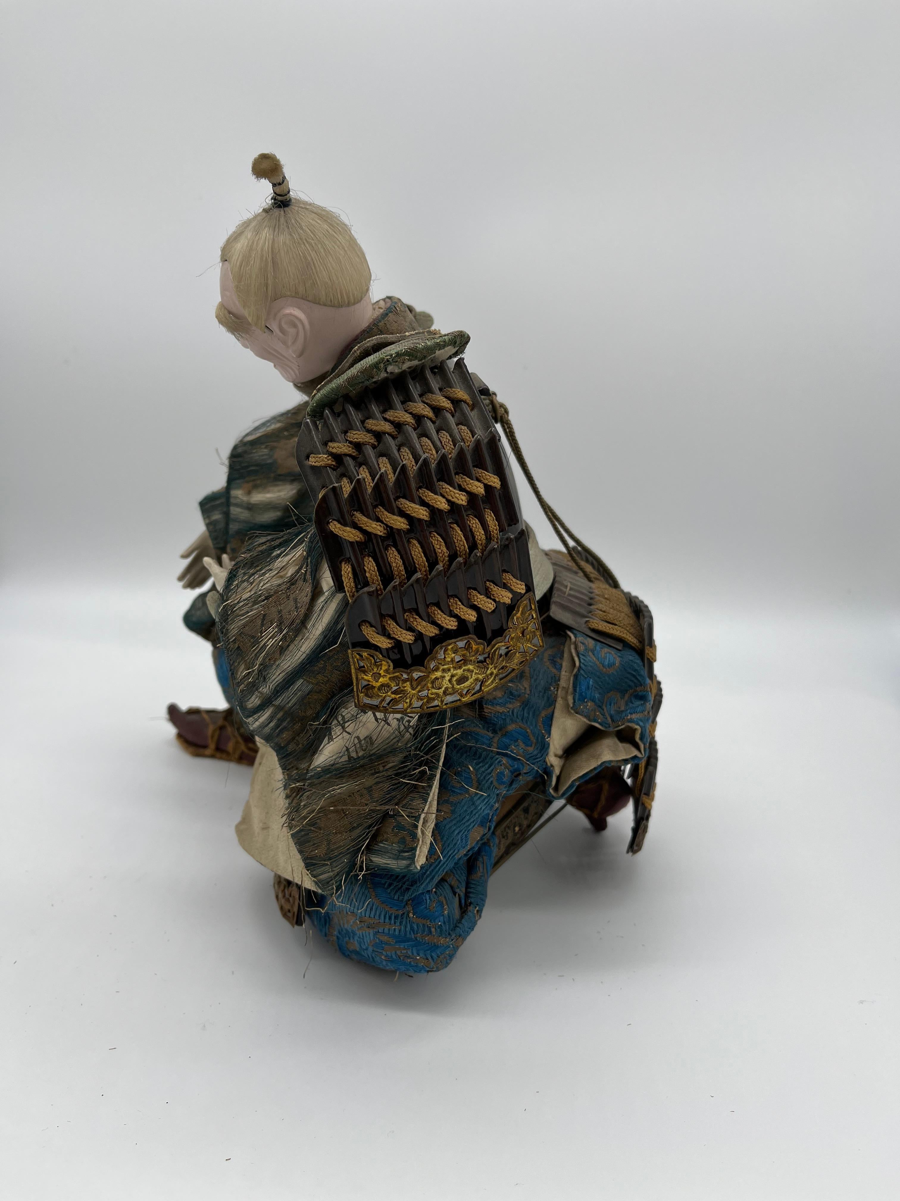 Japanese Samurai Figure Hinaningyo, Edo Period For Sale 1
