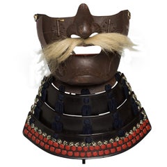 Japanese Samurai Mask 'Menpo', Myōchin School, 18th Century