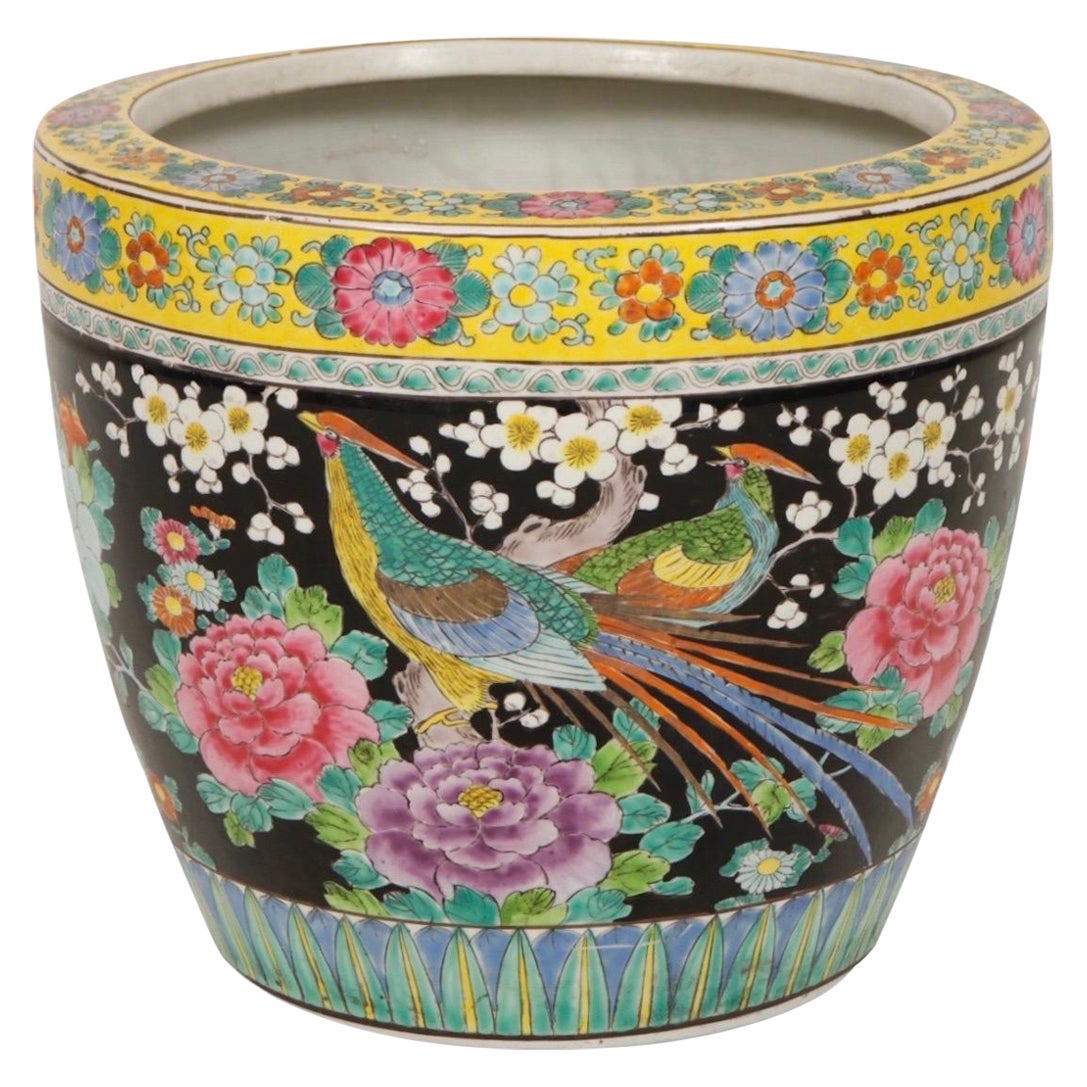 Japanese Satsuma Earthenware Planter