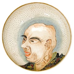 Japanese Satsuma Hand Painted & Enameled Porcelain Bowl, Meiji Period