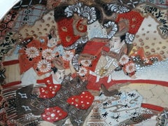 Japanese Satsuma Plate Hand Painted Dish, Meiji Period