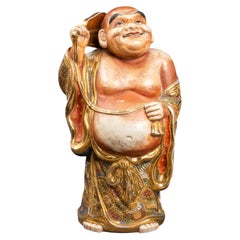 Japanese Satsuma Porcelain Buddha Sculpture