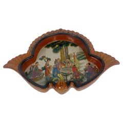 Japanese Satsuma Porcelain Dish Meiji Ceramic