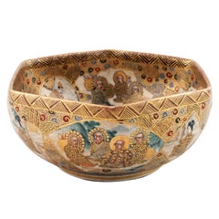 Japanese Satsuma Pottery Bowl