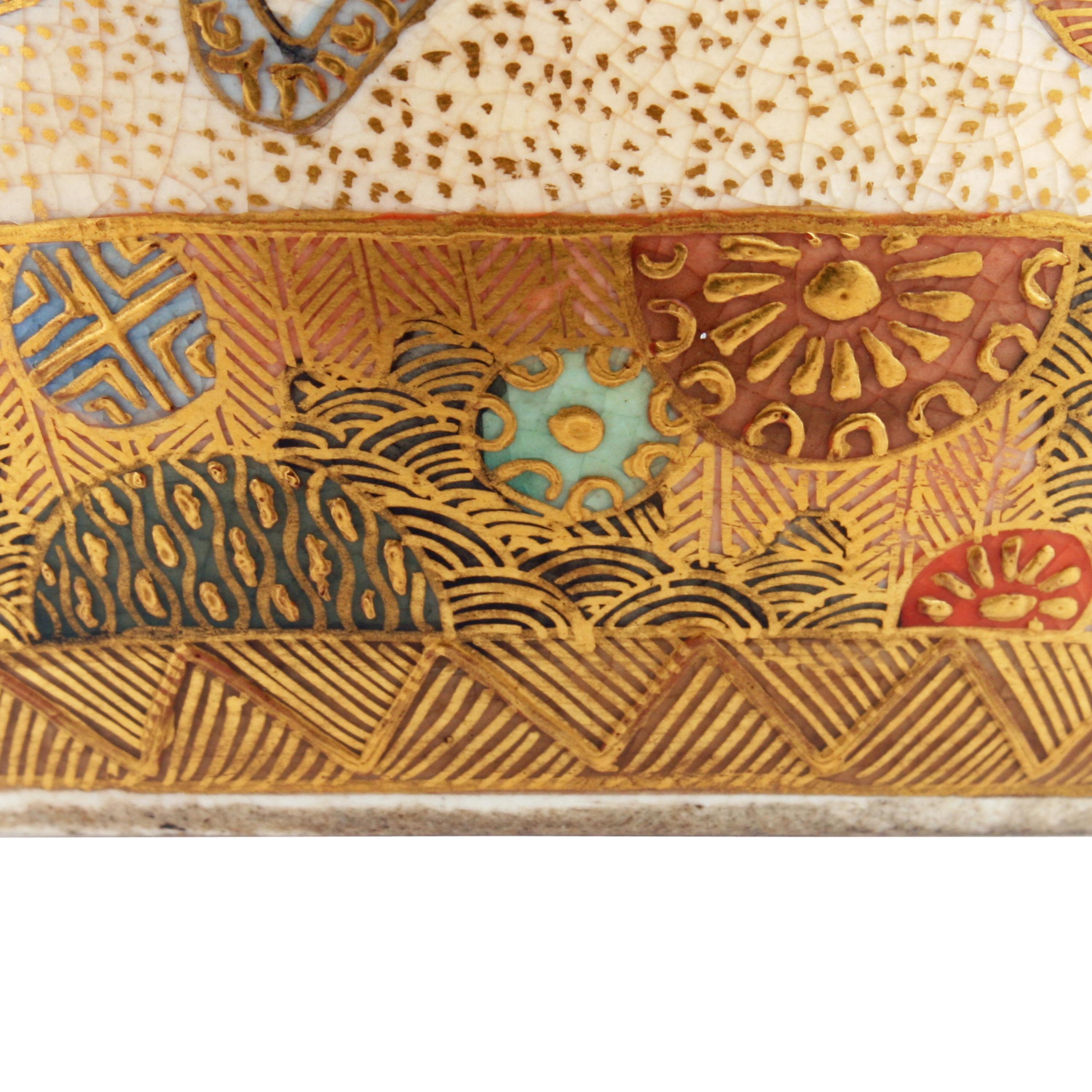 Late 19th Century Japanese Satsuma Pottery Koro