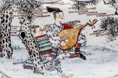 Japanese Satsuma Style Censer and Cover, Late 19th Century