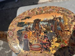 Japanese Satsuma Style ceramic elephant plant stand or stool