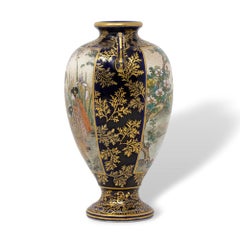 Japanese Satsuma Vase by Koyama Nanpo Meiji Period