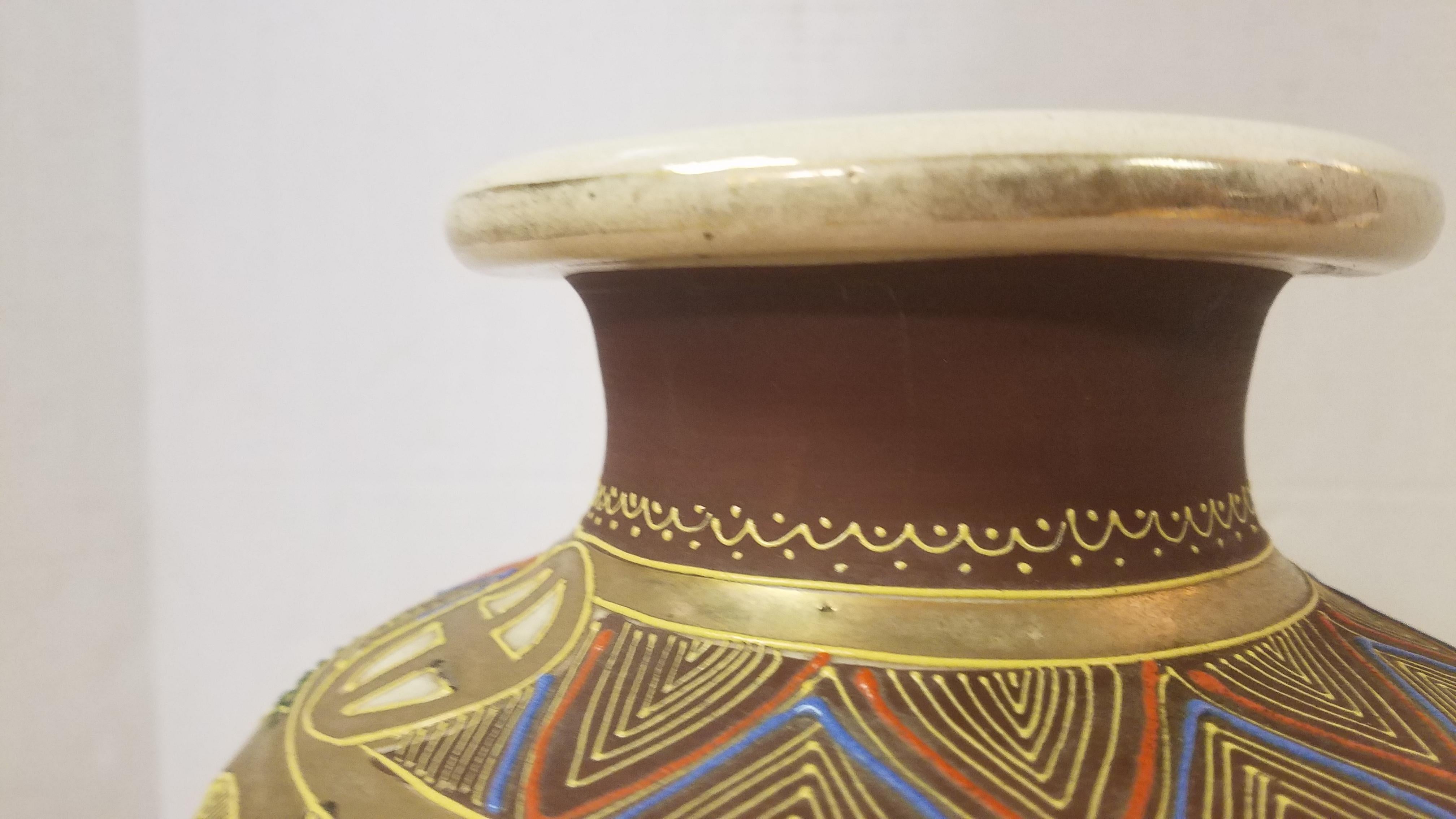 Japanese Satsuma Vase For Sale 9