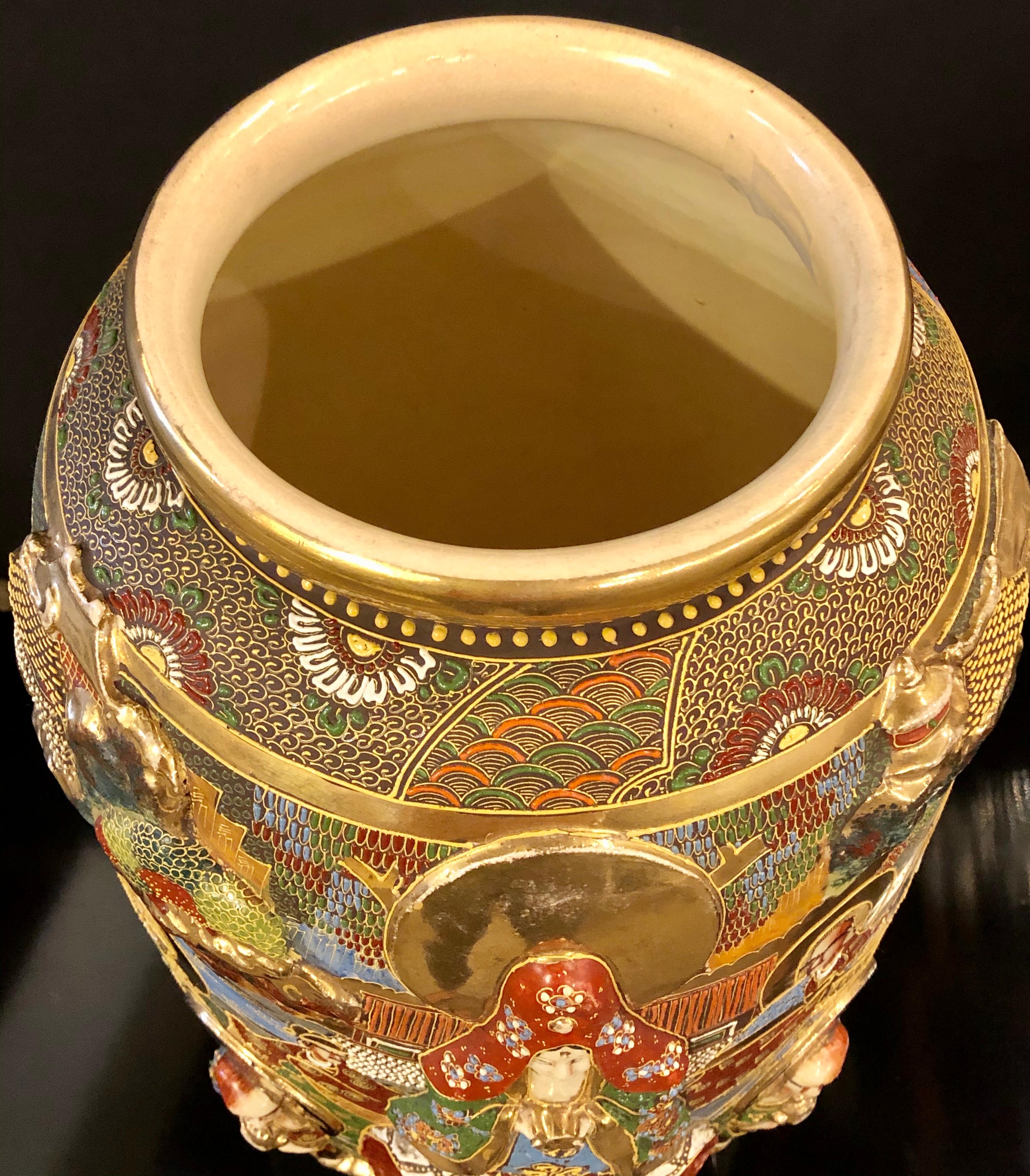 japanese vases with gold