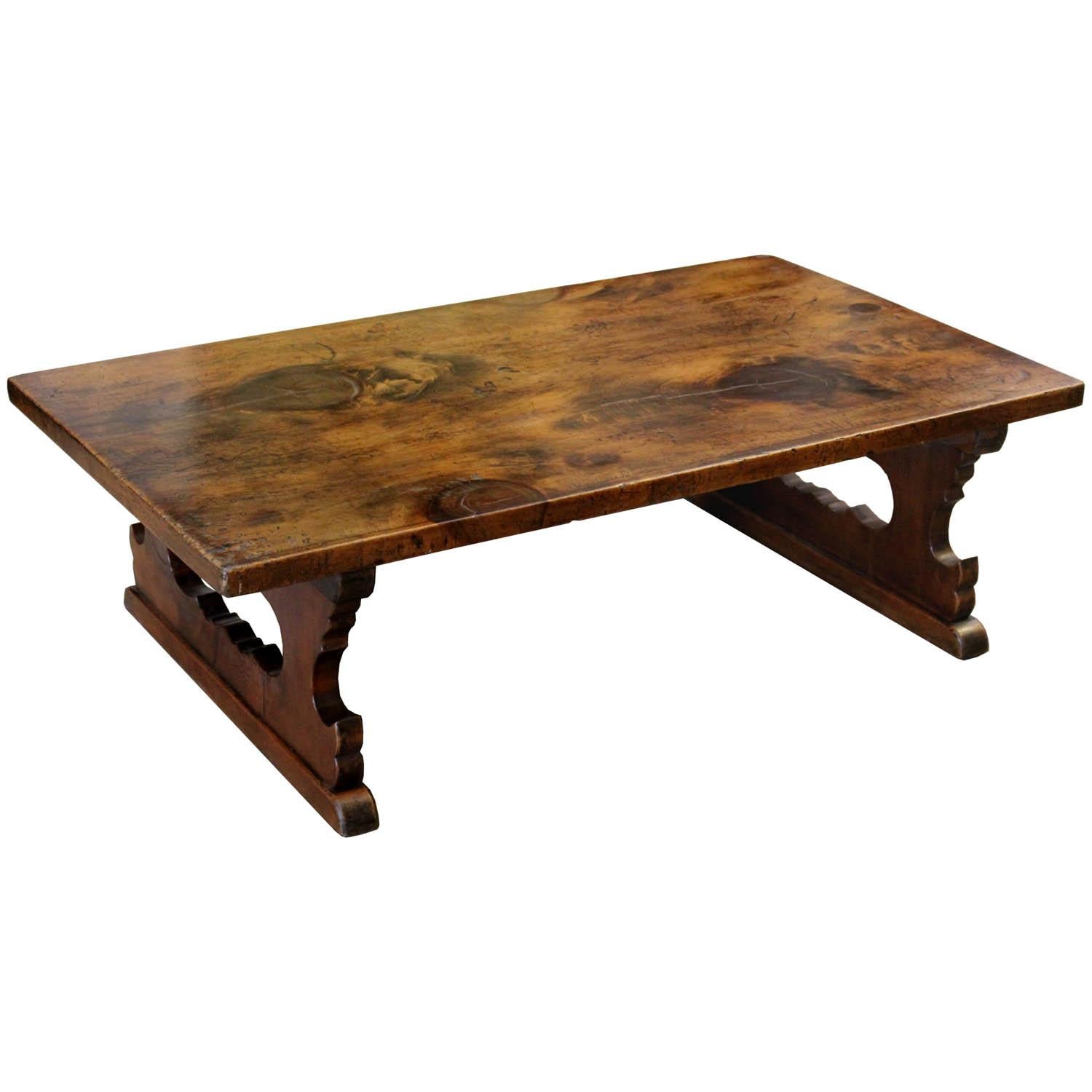 Originally used as a writing table by students or merchants in Japan. Meiji period, circa 1890s. Scholar's table can be utilized as a low coffee table with accessories on it. Made from kuri (chestnut) wood.


