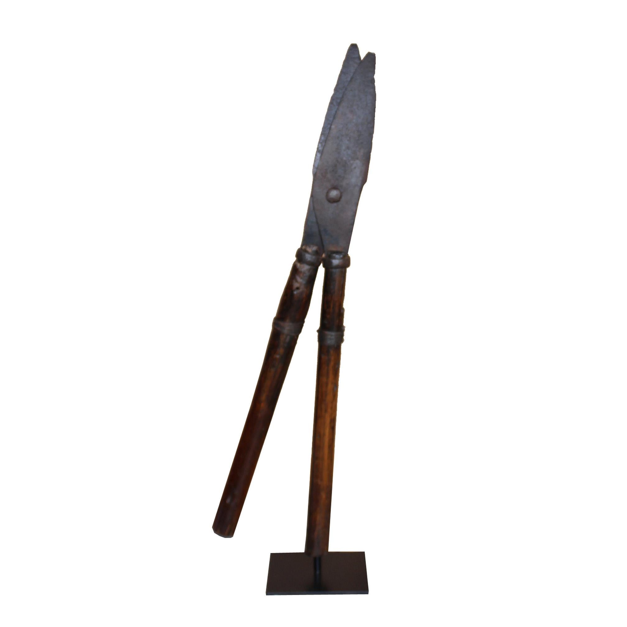 Late 19th Century Japanese Scissors on Stand