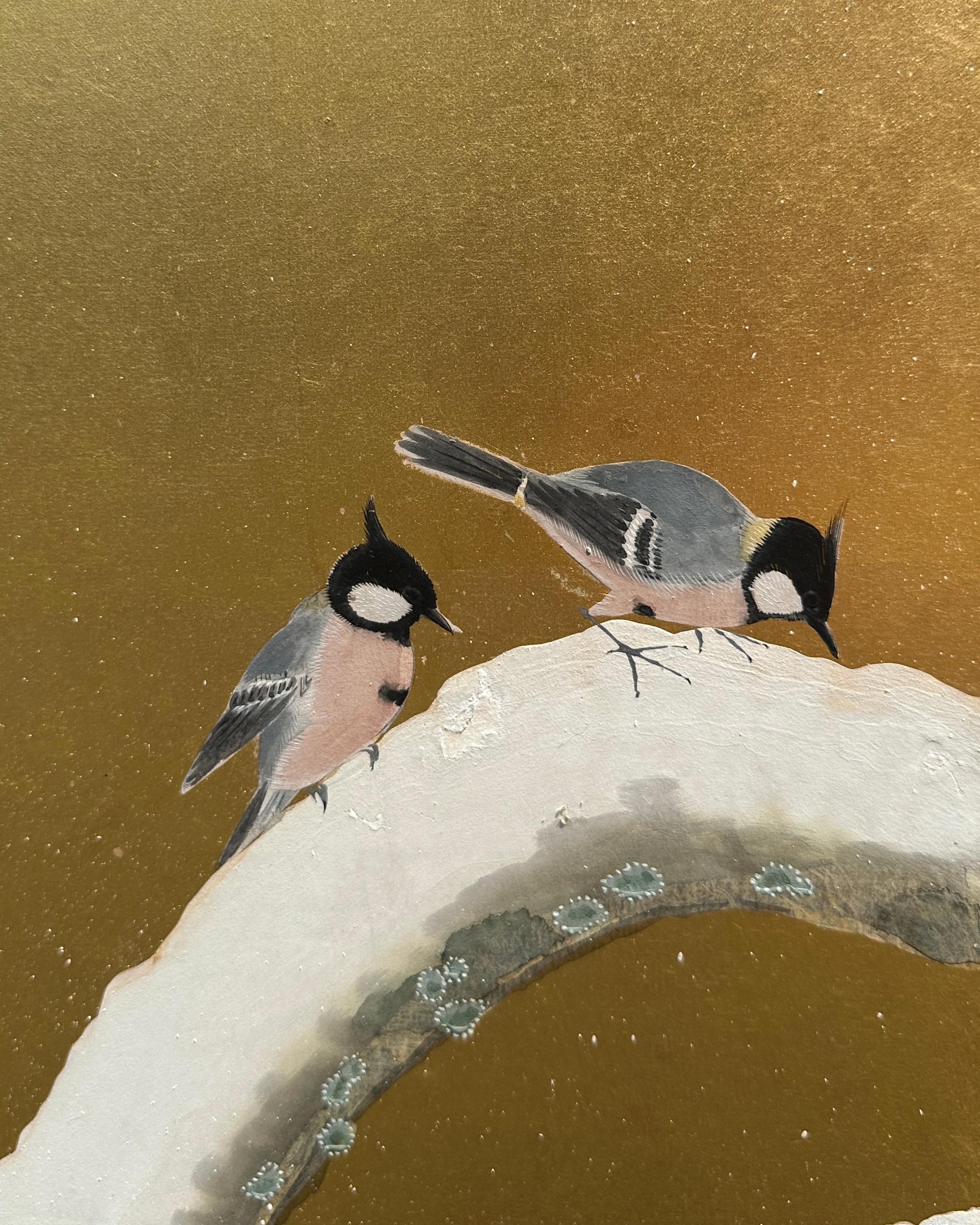 Japanese Screen: Flow of Time in Gold For Sale 2