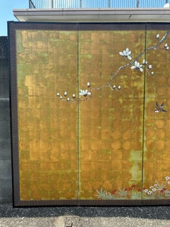 Japanese screen: Melody of Magnolia Blossoms