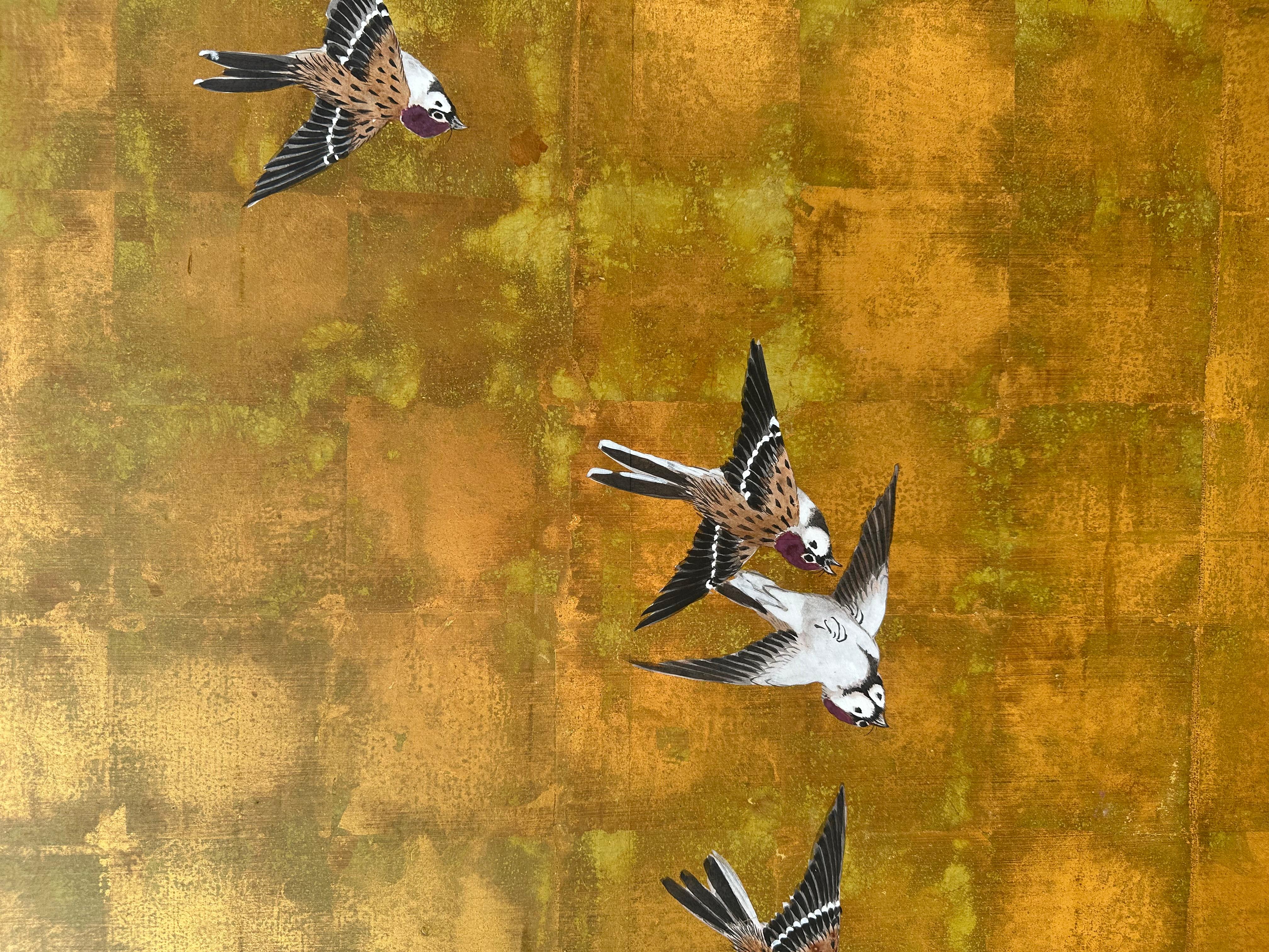 17th Century Japanese screen: Melody of Magnolia Blossoms For Sale