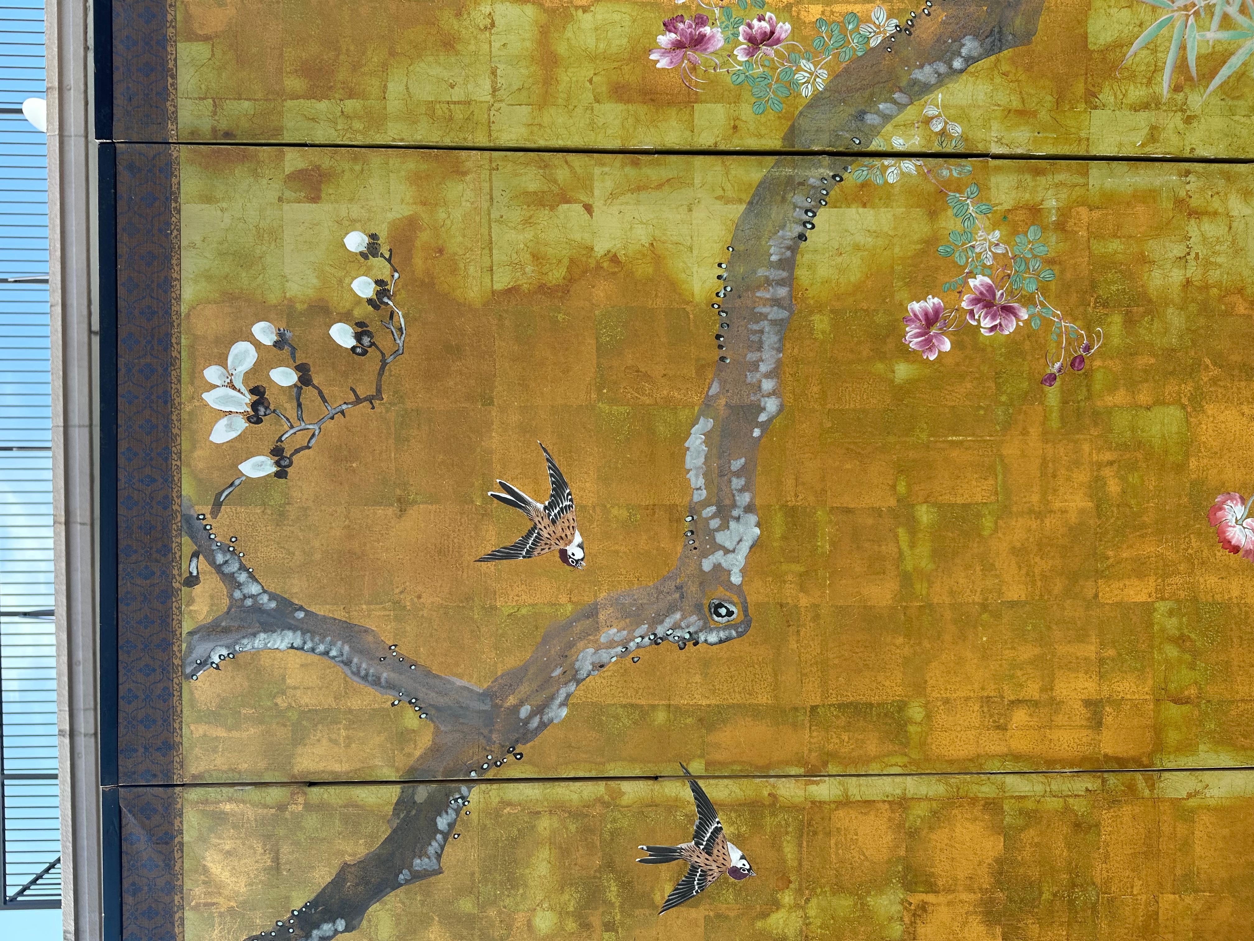 Japanese screen: Melody of Magnolia Blossoms For Sale 2