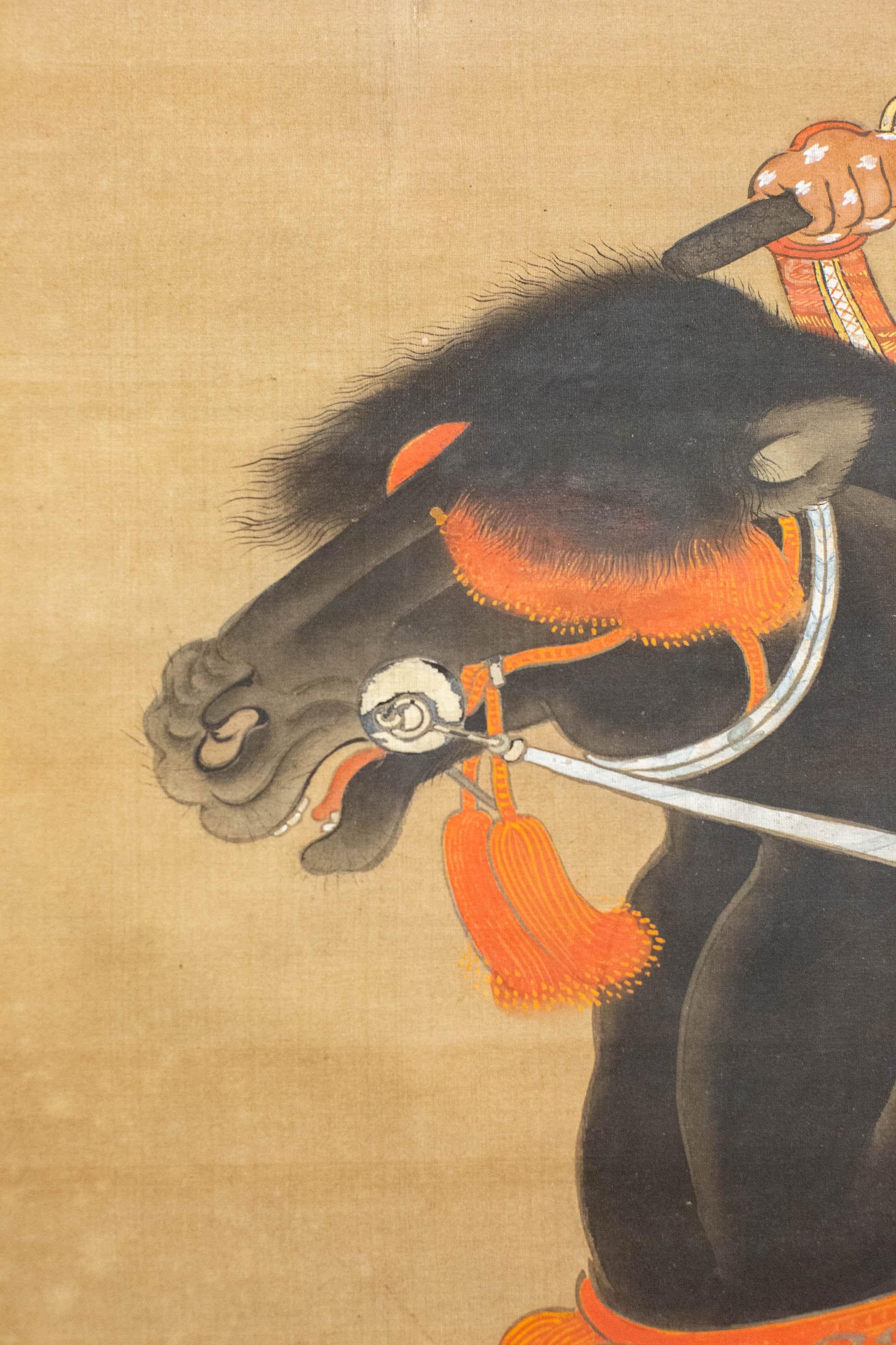 18th Century Japanese Scroll of Shogun, Ashikaga Takauji In Good Condition In Hudson, NY