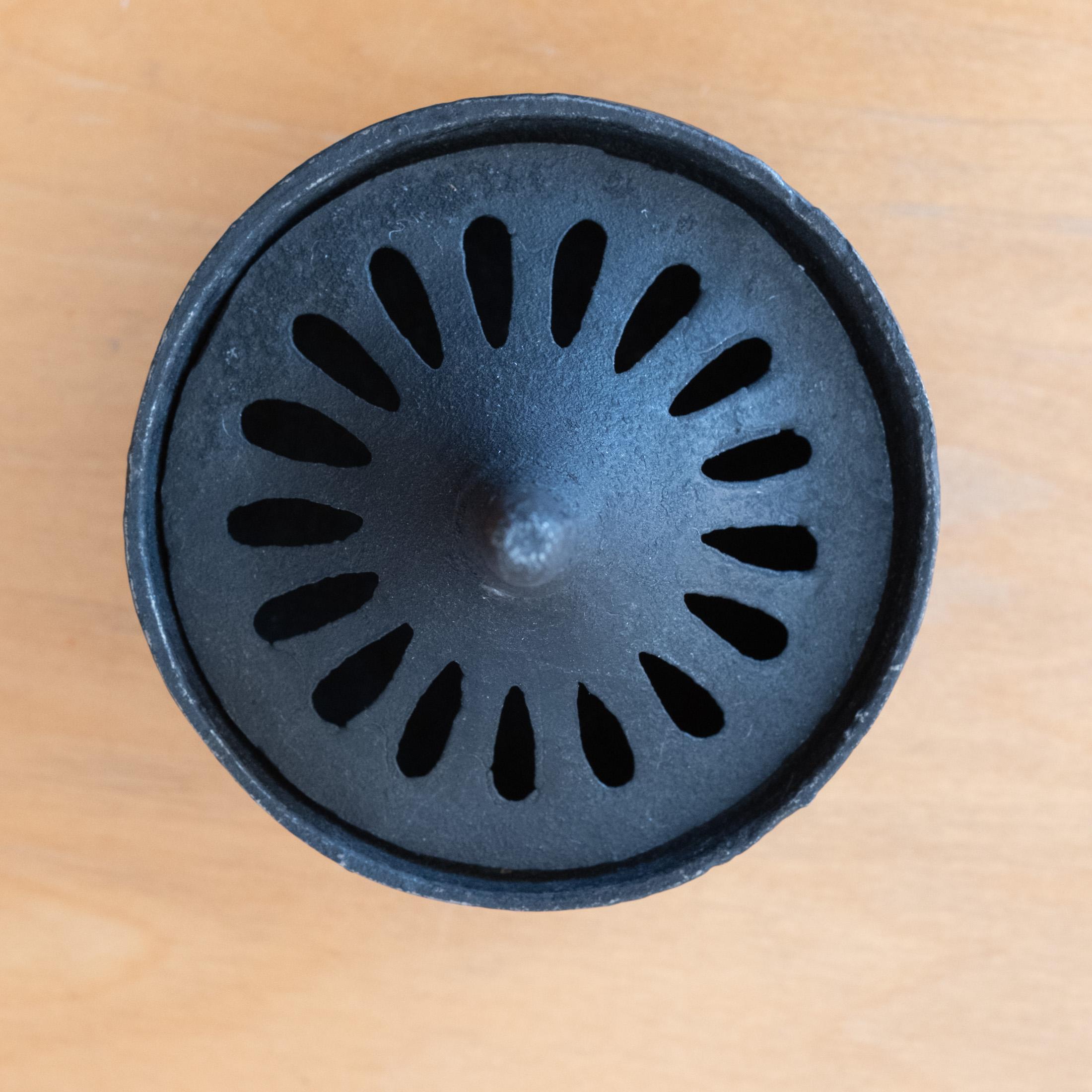 Japanese Sculptural Iron Incense Burner In Good Condition For Sale In San Diego, CA