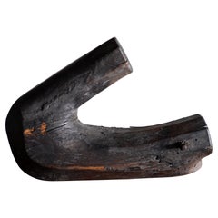 Japanese Sculptural Wood Object, Jizaikagi Kettle Hanger, Early 20th Century
