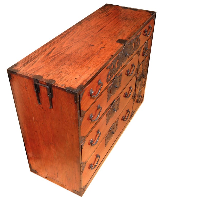 Japanese Sendai Tansu Clothing Storage Chest At 1stdibs
