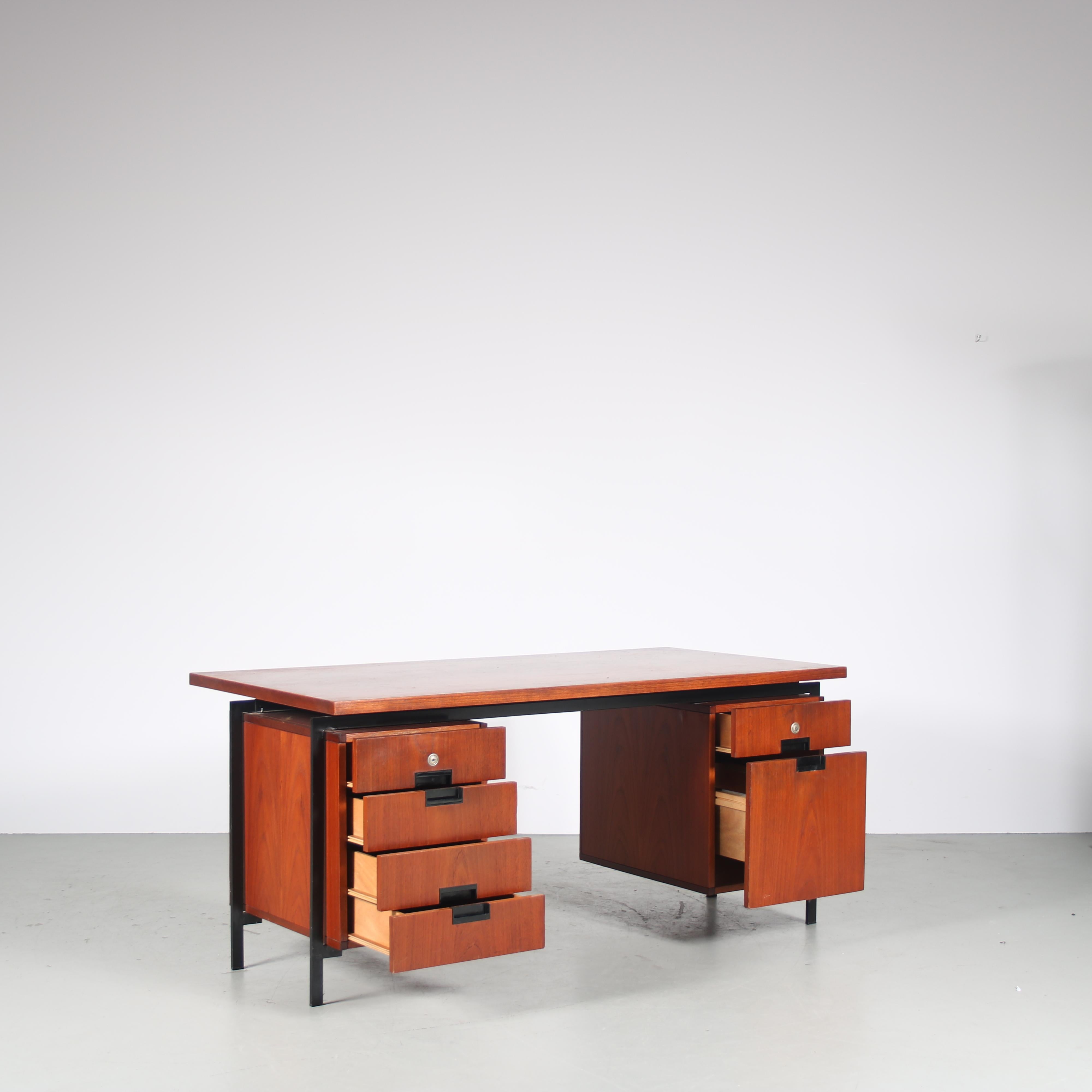 Schreibtisch aus der japanischen Serie von Cees Braakman für Pastoe, Niederlande 1960 im Angebot 5
