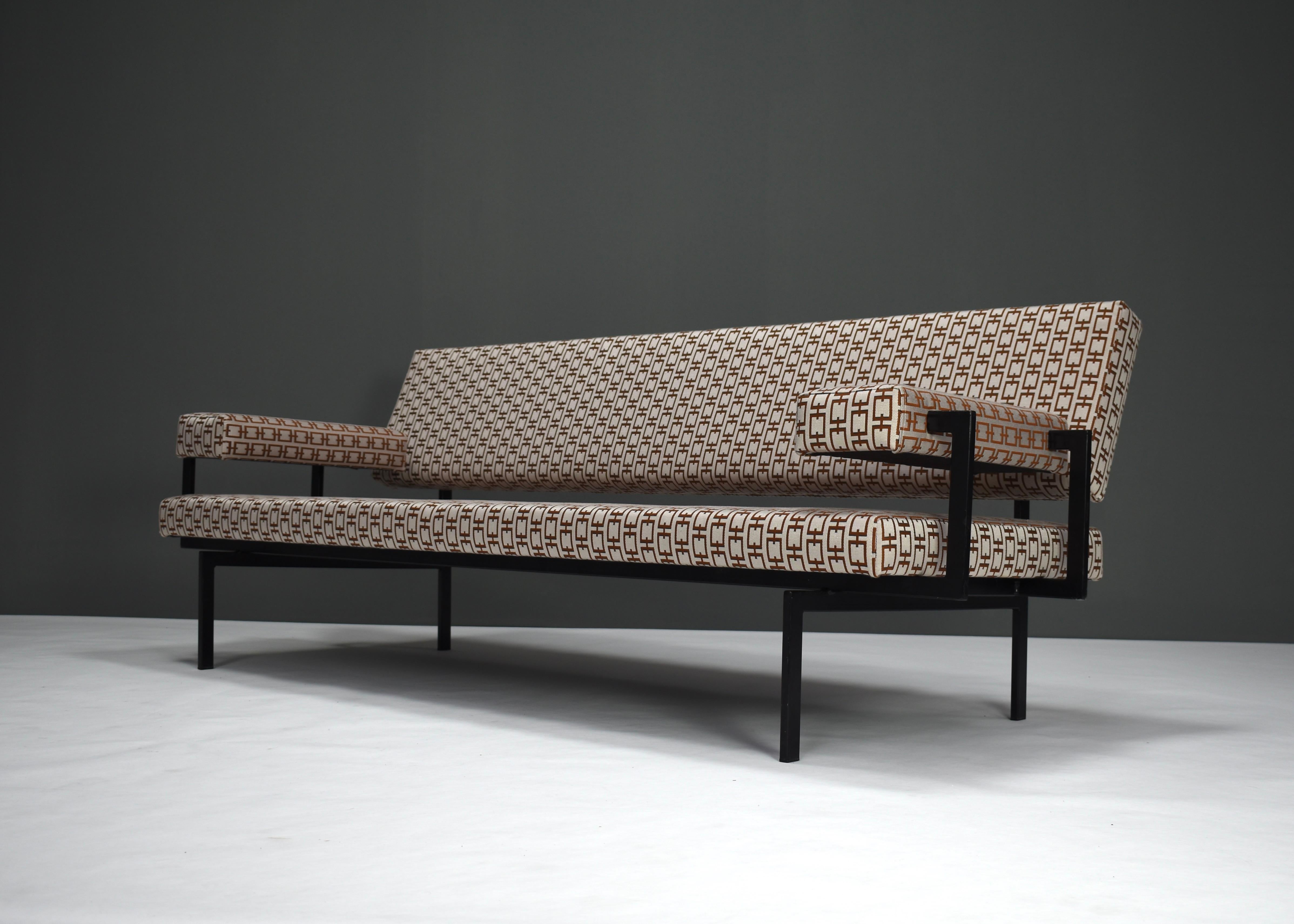 Steel Japanese Series Sofa by Cees Braakman for Pastoe, Netherlands, 1950s