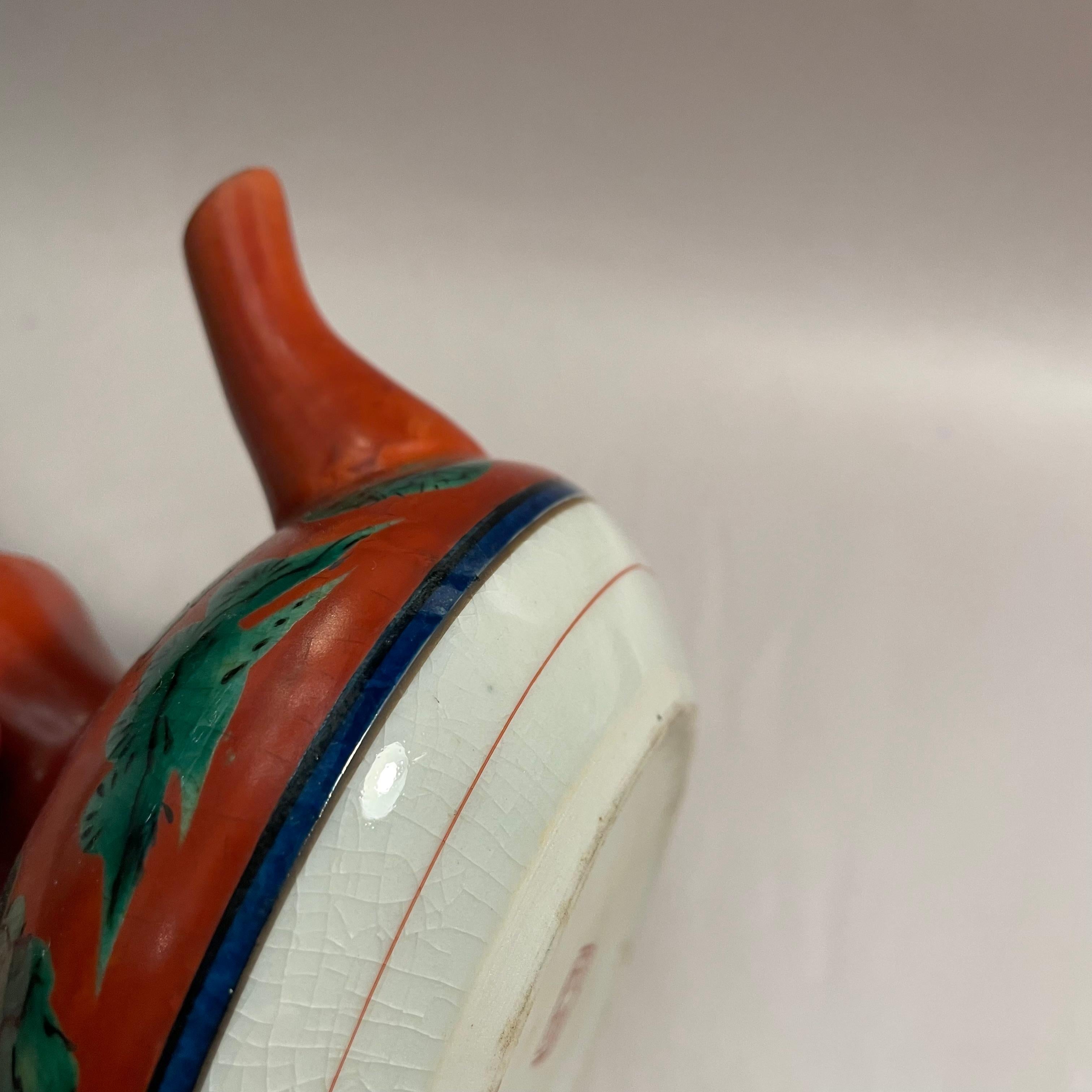 Japanischer Service-Krug für das Serviergeschirr im Sake-Stil, Mokubei Aoki Kutani-Ware 1960er Jahre im Angebot 2