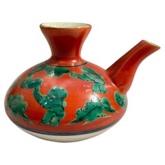 Japanese Service Pitcher for Serving Sake Style Mokubei Aoki Kutani ware 1960s