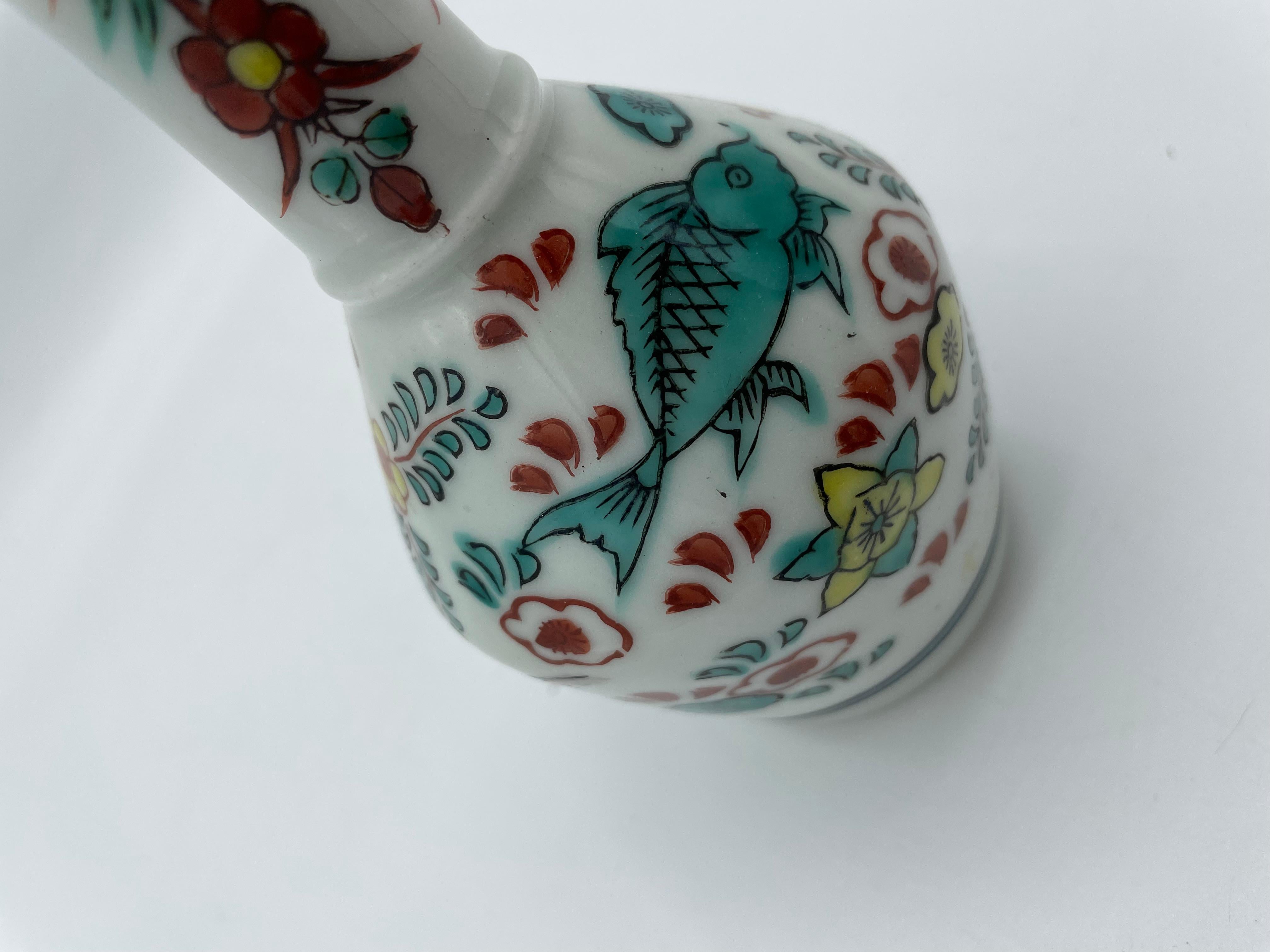 Japanese Serving Sake Bottle Tokkuri and Flower Vase 1990s For Sale 3