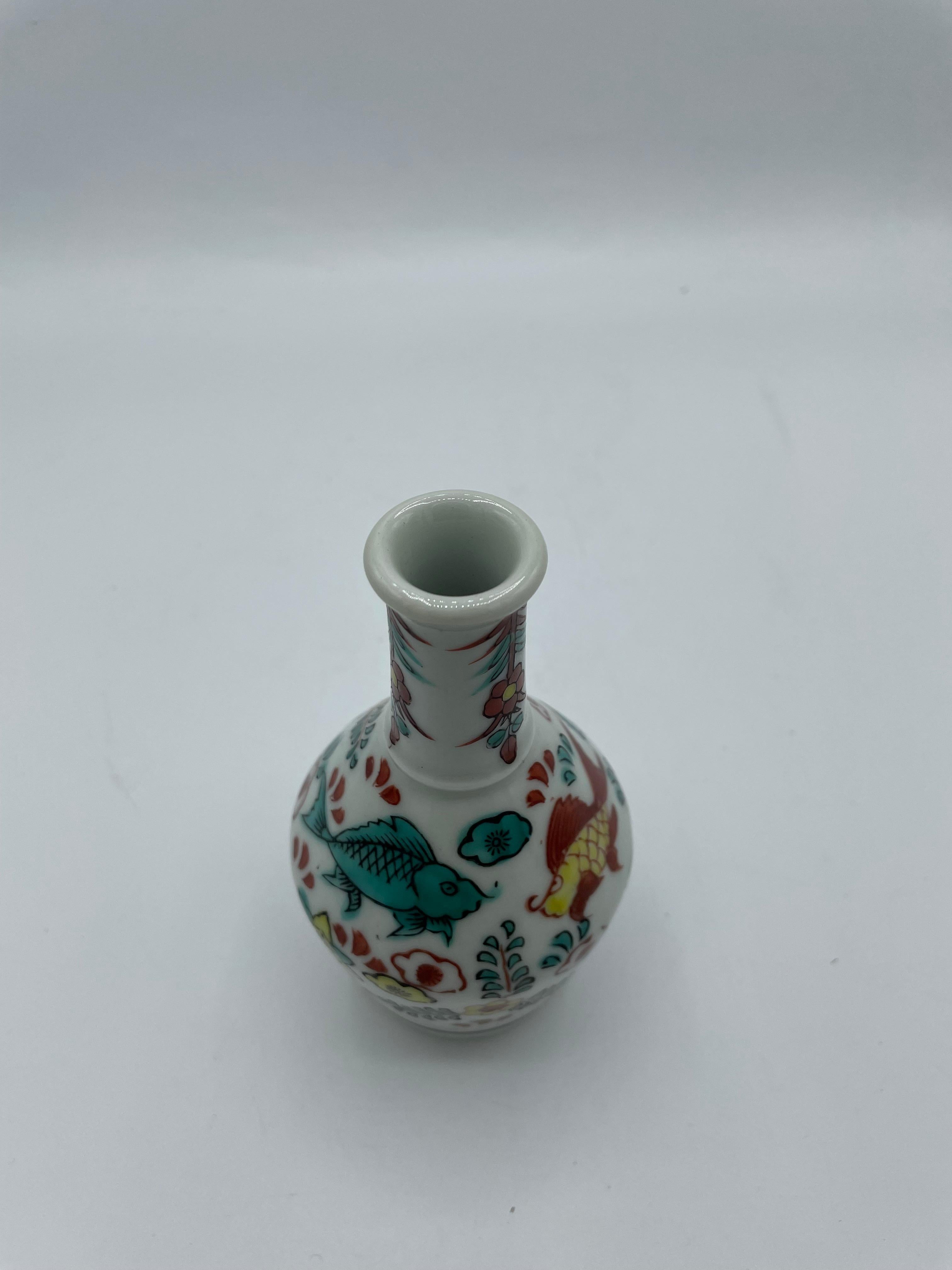 Japanese Serving Sake Bottle Tokkuri and Flower Vase 1990s For Sale 1