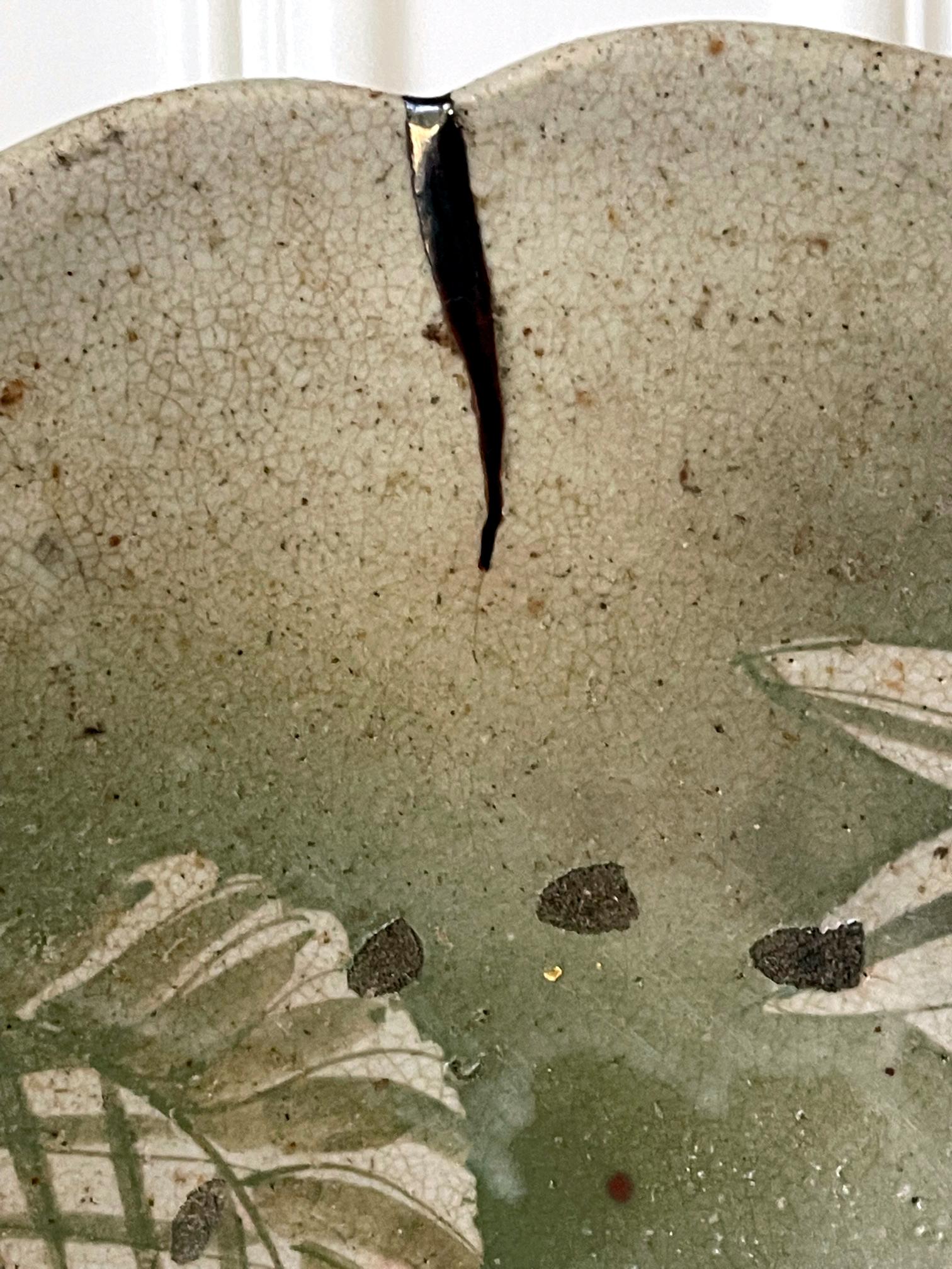 Assiette en céramique japonaise Seto Mingei d'Ishizara Edo Peorid en vente 4