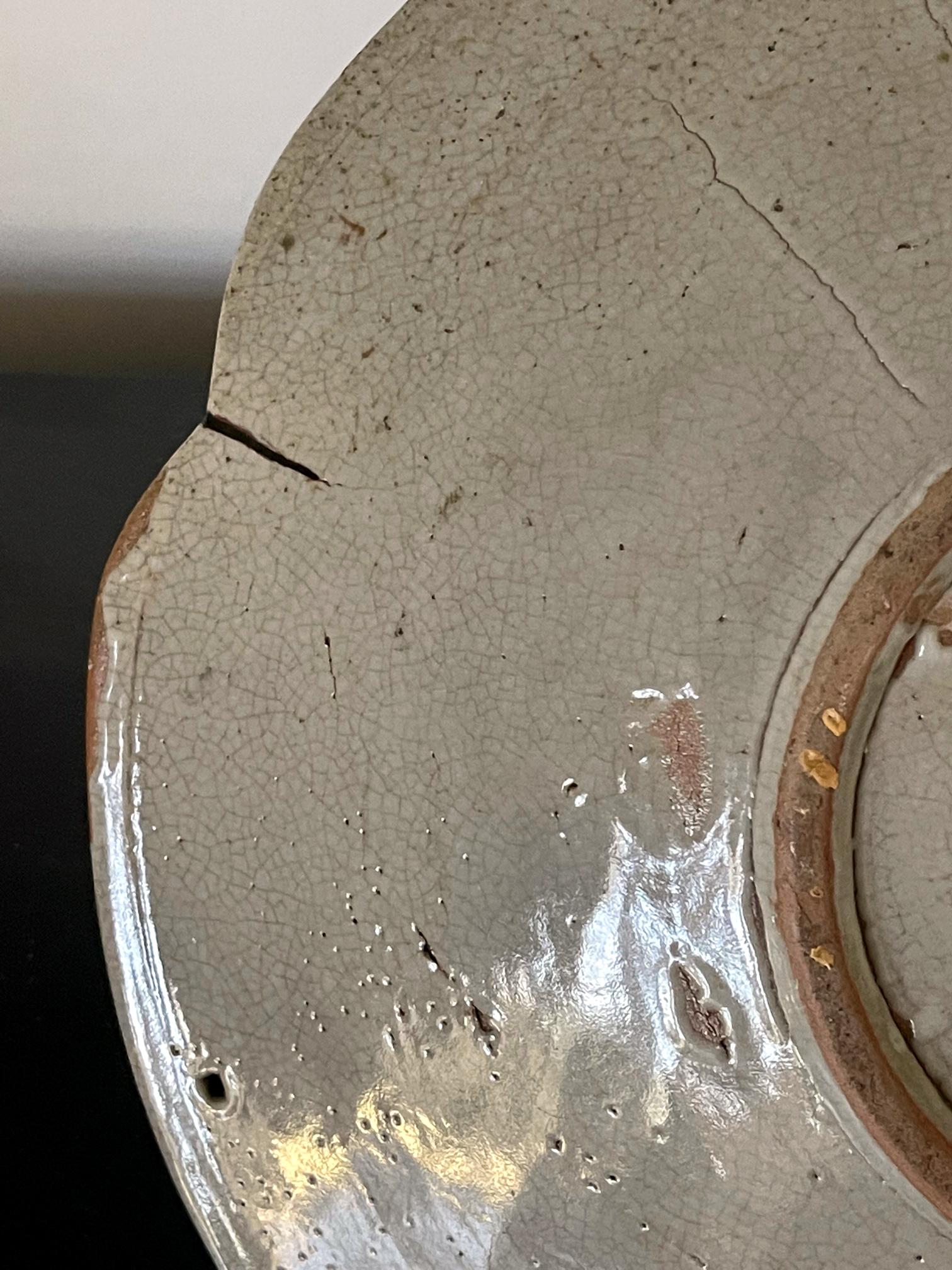 Assiette en céramique japonaise Seto Mingei d'Ishizara Edo Peorid en vente 6