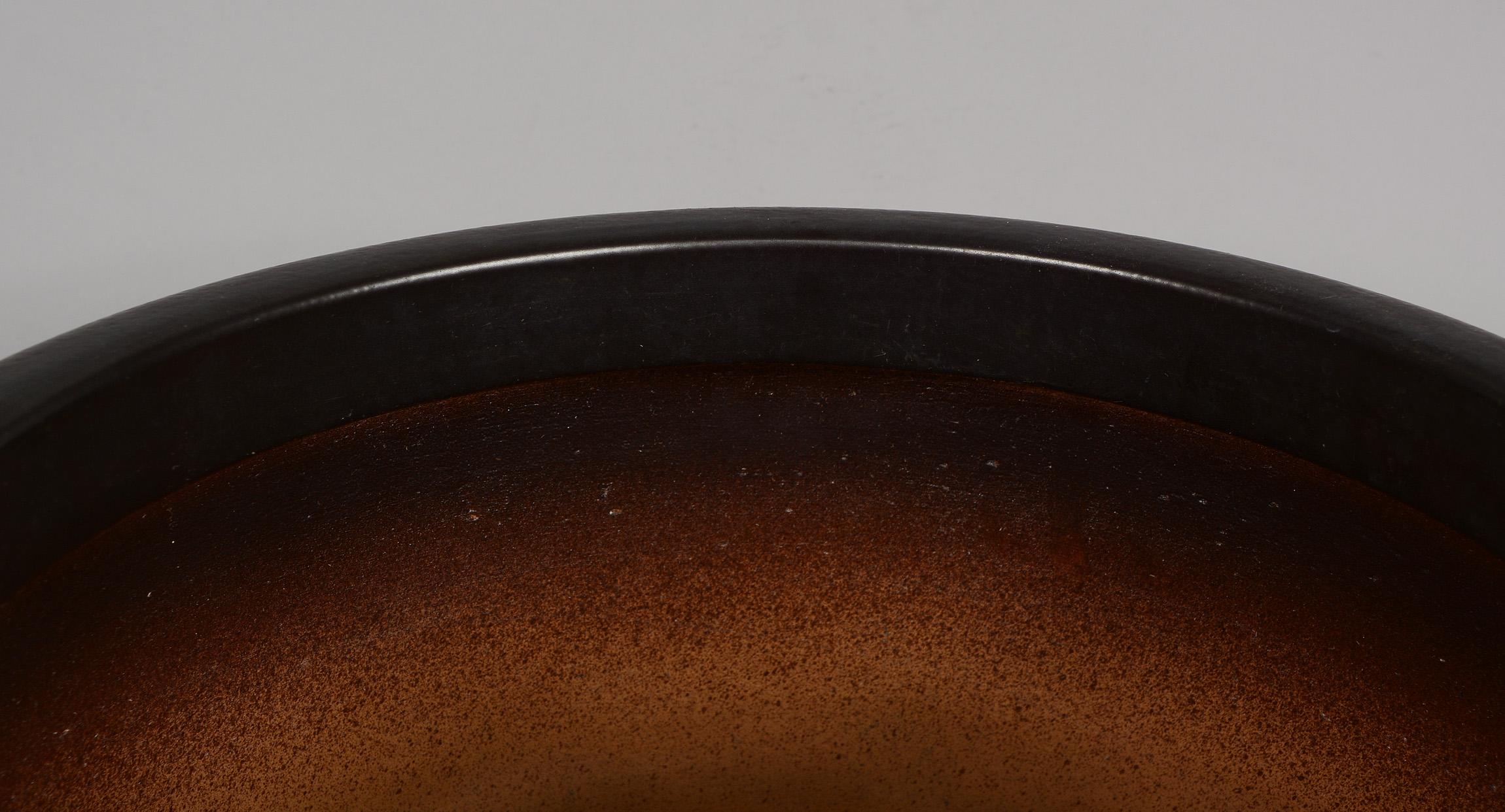 Japanese Sgraffito Architectural Pottery Planter Midcentury 1