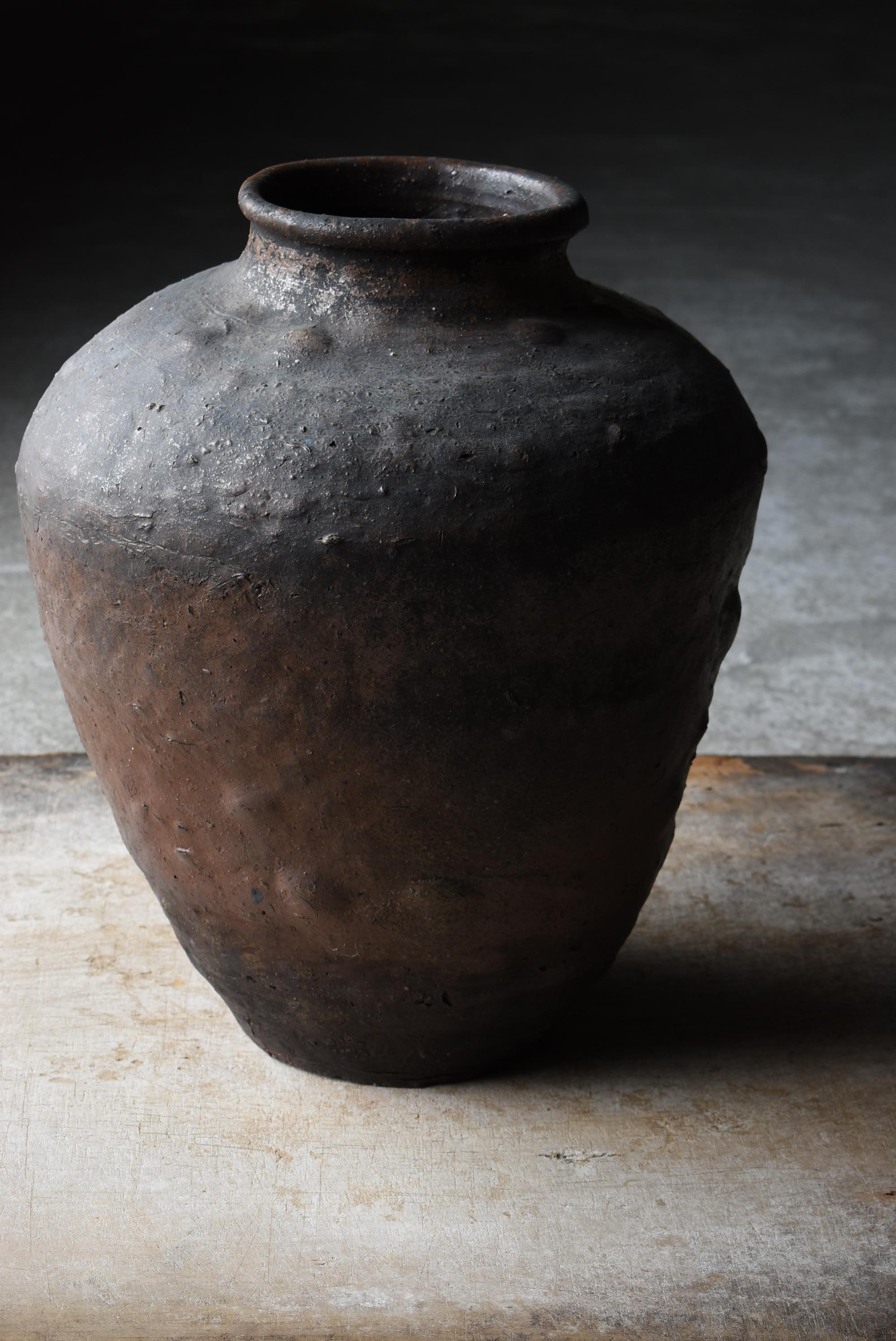 Japanese Antique Shigaraki Ware 17th Century / Pottery Vase Vessel Wabi Sabi For Sale 10