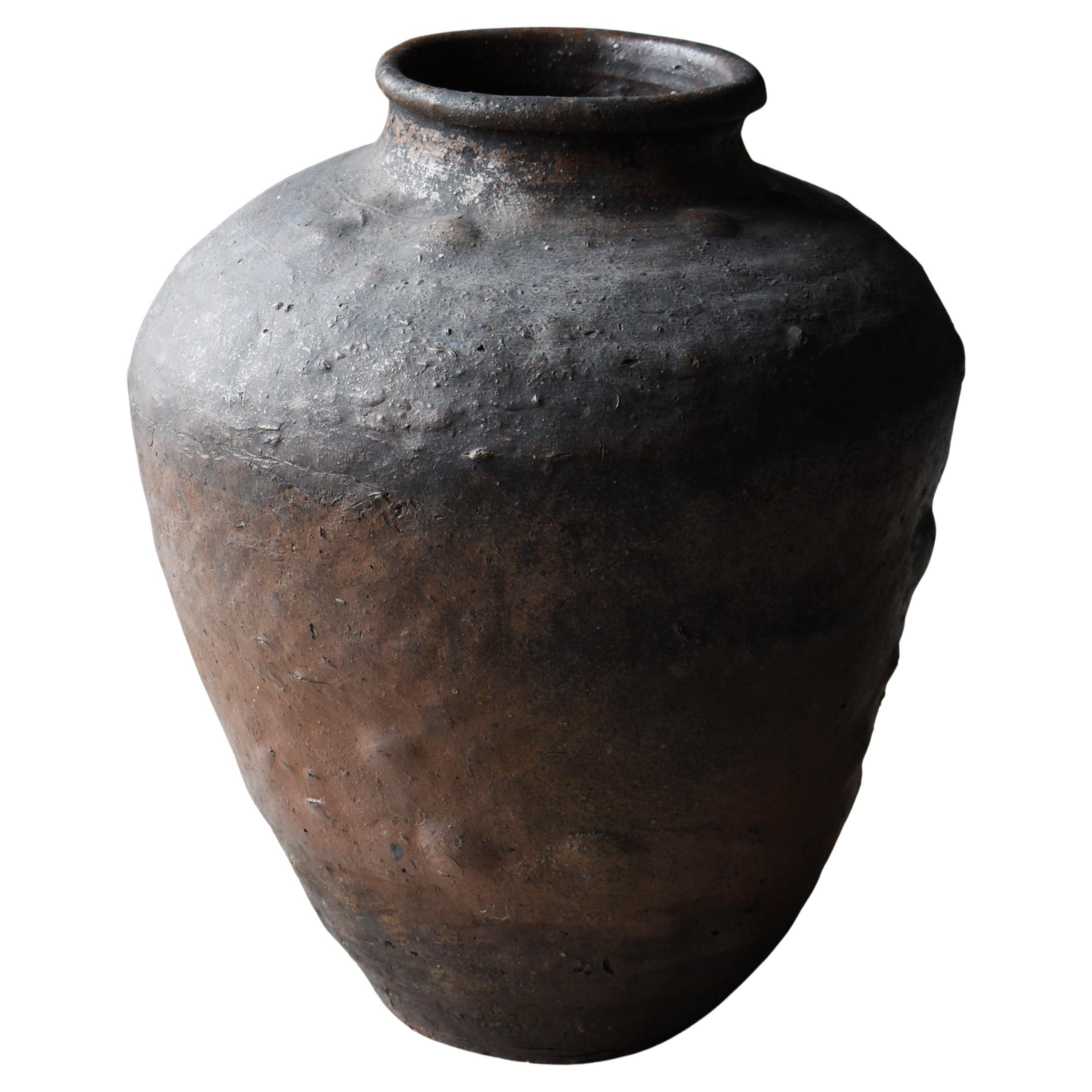 Japanische japanische „Shigaraki“-Vase/Keramikvase/Gefäß Wabi Sabi, 17. Jahrhundert