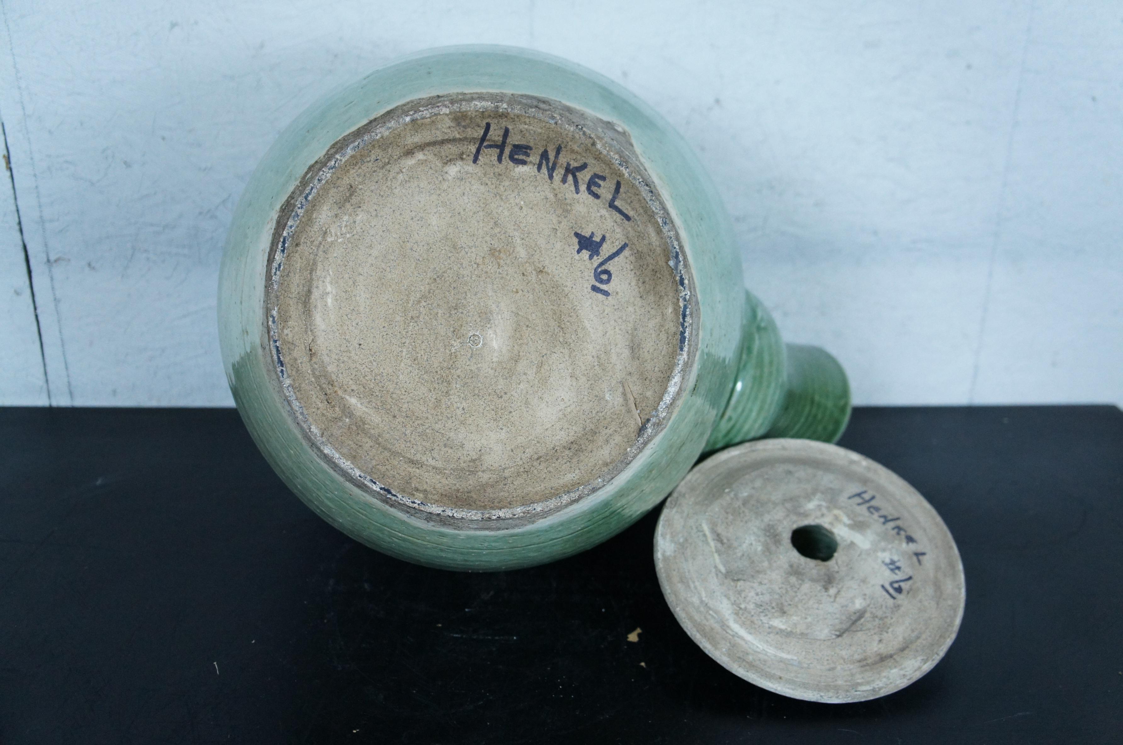 Japanische Shigaraki-Teekanne/Wasserkrug/Krug aus Steingut mit grüner Glasur und Steinguttöpferwaren, japanisch, 19