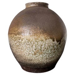 Antique Japanese Shigaraki Jar for Ikebana by Shiho Kanzaki