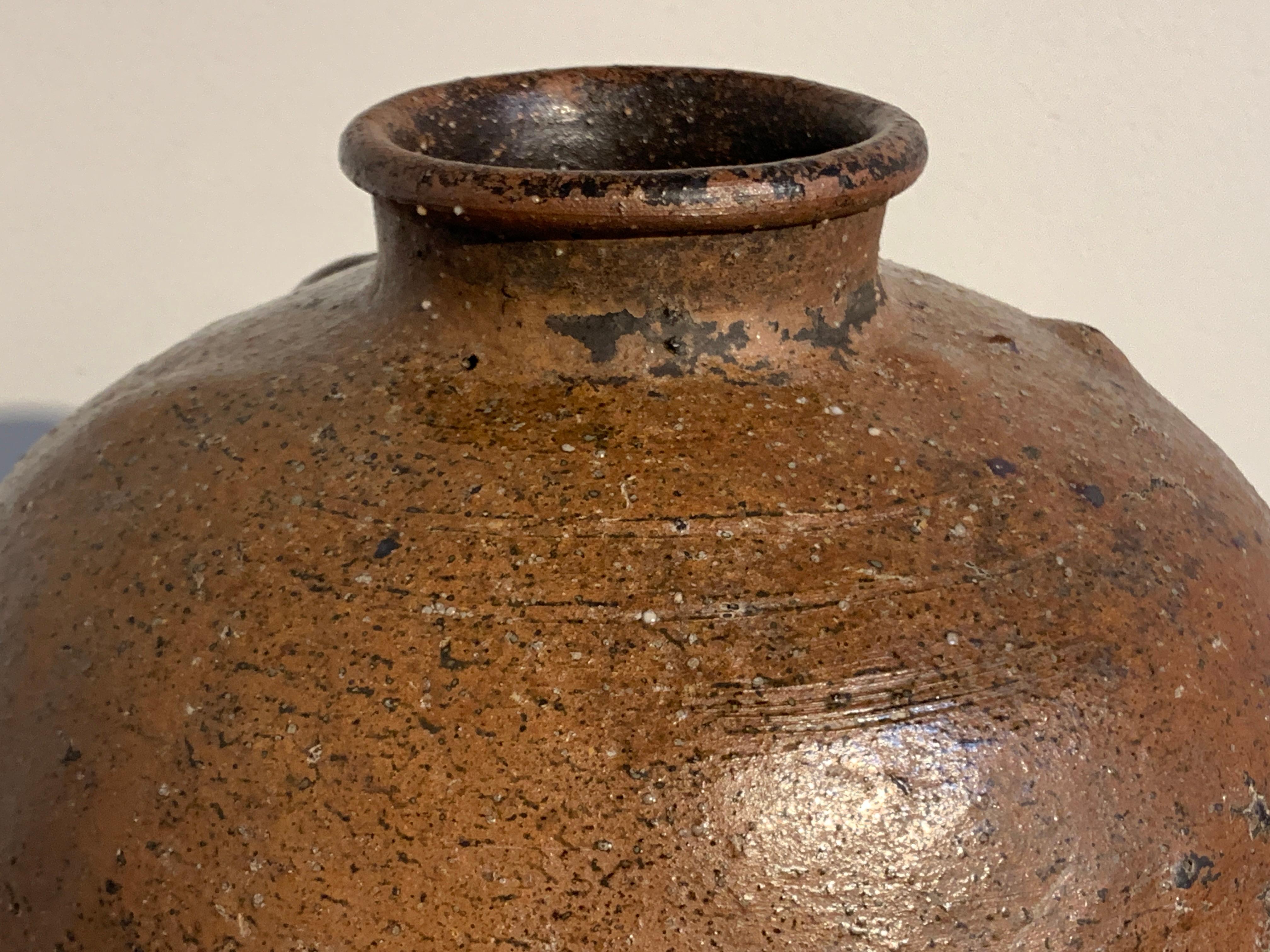 Japanese Shigaraki Large Storage Jar, Tsubo, Muromachi to Edo Period, circa 1600 5