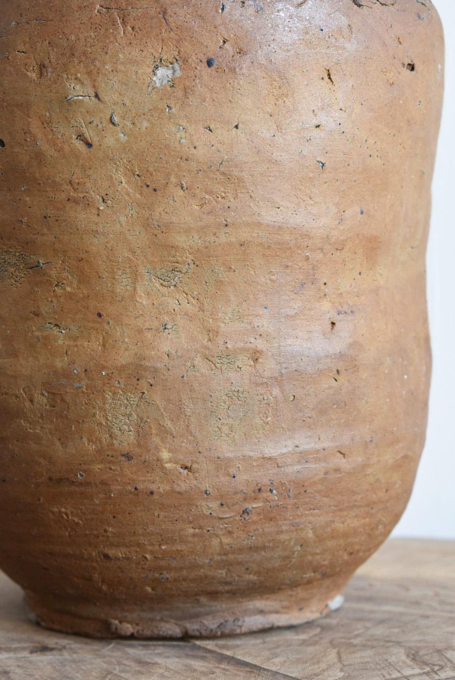 Japanese Shigaraki Ware Antique Jar/Early Edo Period/1600s/ Pottery Vase 10